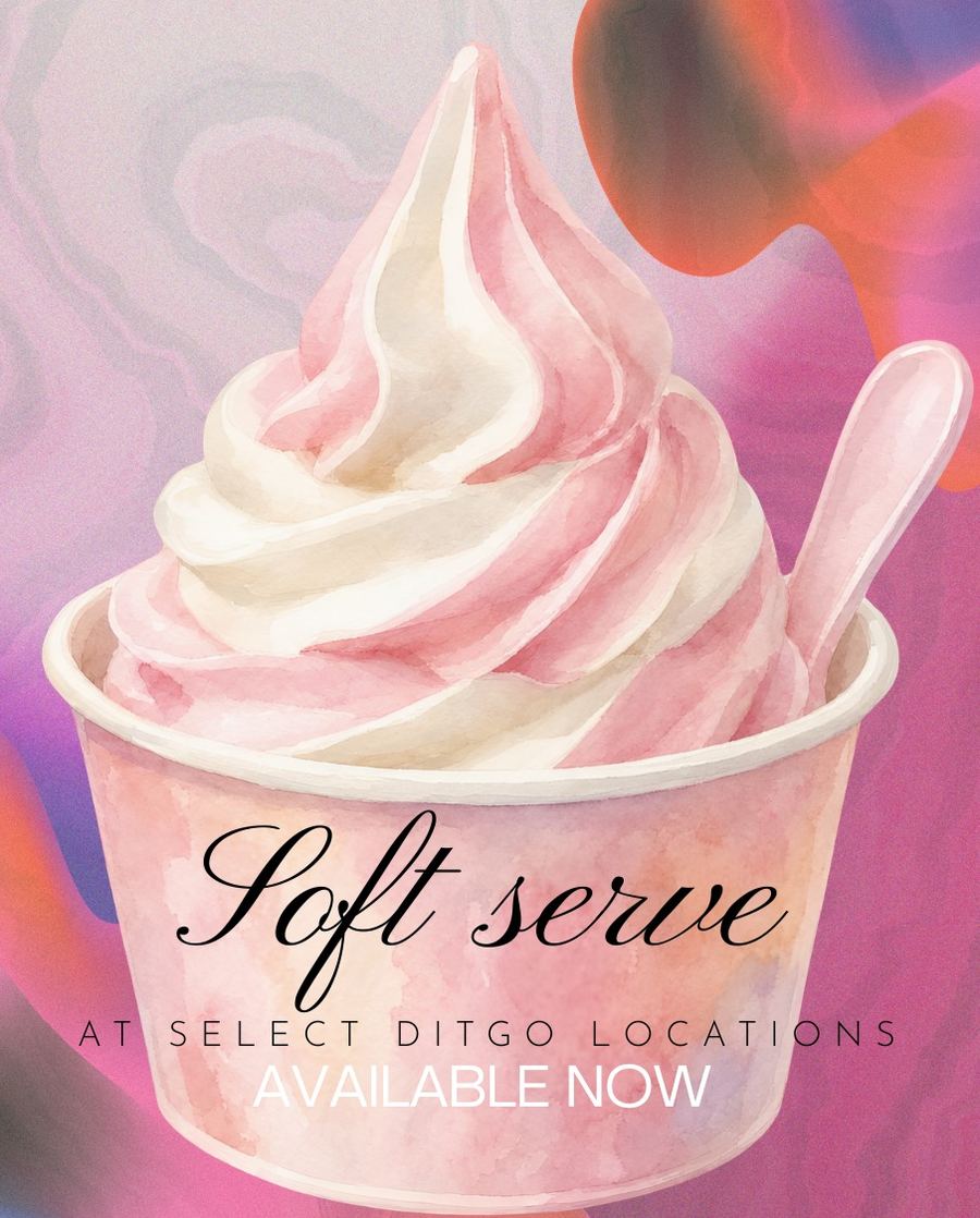 Illustrated soft serve daiquiri swirl in a Daiquiri Island To Go cup, available now at select locations